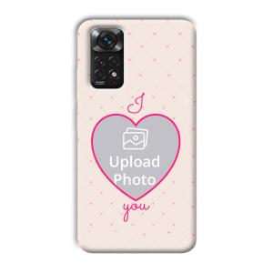 I Love You Customized Printed Back Cover for Xiaomi Redmi Note 11