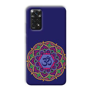 Blue Om Design Phone Customized Printed Back Cover for Xiaomi Redmi Note 11