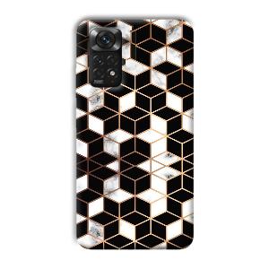 Black Cubes Phone Customized Printed Back Cover for Xiaomi Redmi Note 11