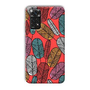 Lines and Leaves Phone Customized Printed Back Cover for Xiaomi Redmi Note 11