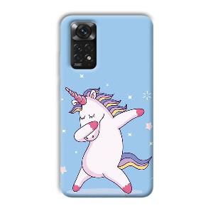 Unicorn Dab Phone Customized Printed Back Cover for Xiaomi Redmi Note 11