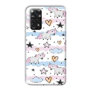 Unicorn Pattern Phone Customized Printed Back Cover for Xiaomi Redmi Note 11