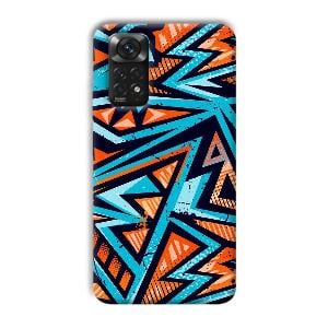 Zig Zag Pattern Phone Customized Printed Back Cover for Xiaomi Redmi Note 11