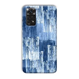 Blue White Lines Phone Customized Printed Back Cover for Xiaomi Redmi Note 11