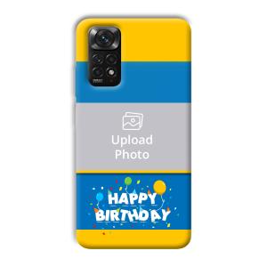 Happy Birthday Customized Printed Back Cover for Xiaomi Redmi Note 11S