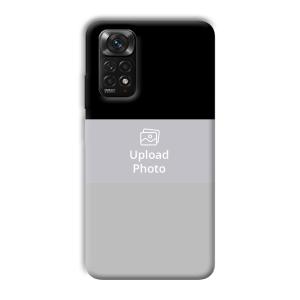 Black & Grey Customized Printed Back Cover for Xiaomi Redmi Note 11S