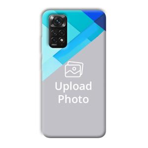 Bluish Patterns Customized Printed Back Cover for Xiaomi Redmi Note 11S