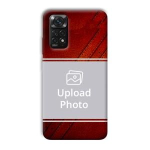 Solid Red Customized Printed Back Cover for Xiaomi Redmi Note 11S