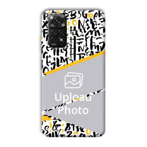 Letters Customized Printed Back Cover for Xiaomi Redmi Note 11S
