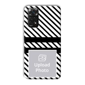 White Black Customized Printed Back Cover for Xiaomi Redmi Note 11S
