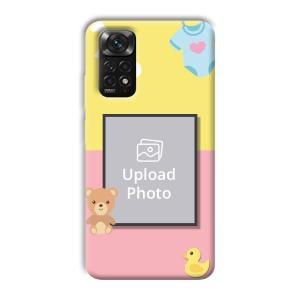 Teddy Bear Baby Design Customized Printed Back Cover for Xiaomi Redmi Note 11S