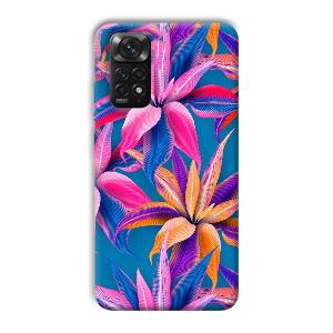Aqautic Flowers Phone Customized Printed Back Cover for Xiaomi Redmi Note 11S