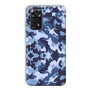 Blue Patterns Phone Customized Printed Back Cover for Xiaomi Redmi Note 11S