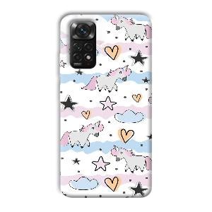 Unicorn Pattern Phone Customized Printed Back Cover for Xiaomi Redmi Note 11S