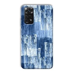 Blue White Lines Phone Customized Printed Back Cover for Xiaomi Redmi Note 11S