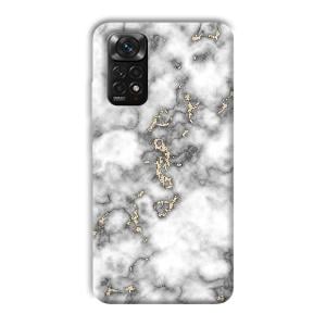 Grey White Design Phone Customized Printed Back Cover for Xiaomi Redmi Note 11S
