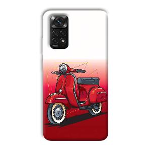Red Scooter Phone Customized Printed Back Cover for Xiaomi Redmi Note 11S