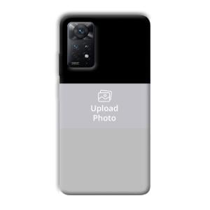 Black & Grey Customized Printed Back Cover for Xiaomi Redmi Note 11 Pro Plus 5G