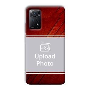 Solid Red Customized Printed Back Cover for Xiaomi Redmi Note 11 Pro Plus 5G