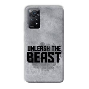 Unleash The Beast Phone Customized Printed Back Cover for Xiaomi Redmi Note 11 Pro Plus 5G