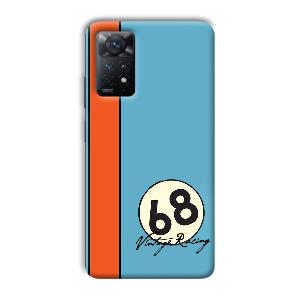 Vintage Racing Phone Customized Printed Back Cover for Xiaomi Redmi Note 11 Pro Plus 5G