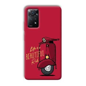 Life is Beautiful  Phone Customized Printed Back Cover for Xiaomi Redmi Note 11 Pro Plus 5G