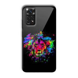 Colorful Lion Customized Printed Glass Back Cover for Xiaomi Redmi Note 11