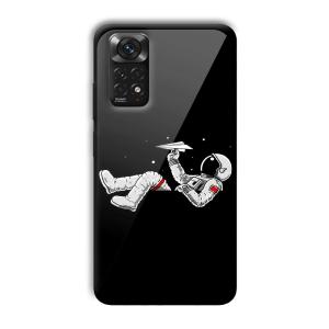 Lazy Astronaut Customized Printed Glass Back Cover for Xiaomi Redmi Note 11