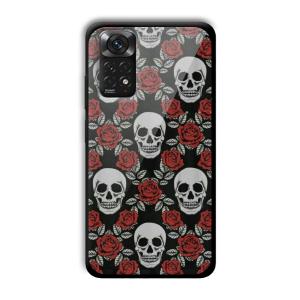 Red Skull Customized Printed Glass Back Cover for Xiaomi Redmi Note 11
