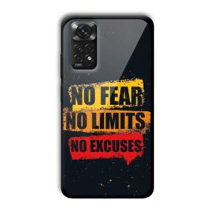 No Fear Customized Printed Glass Back Cover for Xiaomi Redmi Note 11