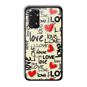 Love Customized Printed Glass Back Cover for Xiaomi Redmi Note 11