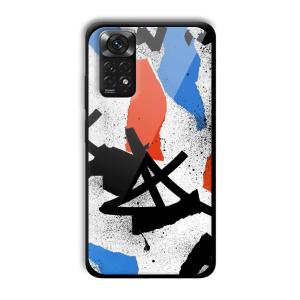 Abstract Graffiti Customized Printed Glass Back Cover for Xiaomi Redmi Note 11