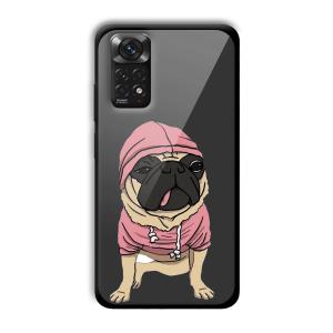 Cool Dog Customized Printed Glass Back Cover for Xiaomi Redmi Note 11