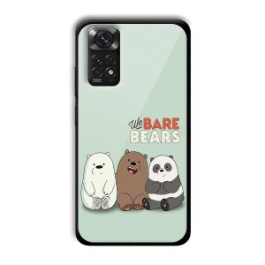 We Bare Bears Customized Printed Glass Back Cover for Xiaomi Redmi Note 11