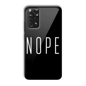 Nope Customized Printed Glass Back Cover for Xiaomi Redmi Note 11