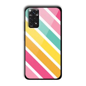 Solid Stripes Customized Printed Glass Back Cover for Xiaomi Redmi Note 11