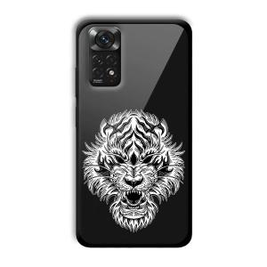 Angry Lion Customized Printed Glass Back Cover for Xiaomi Redmi Note 11