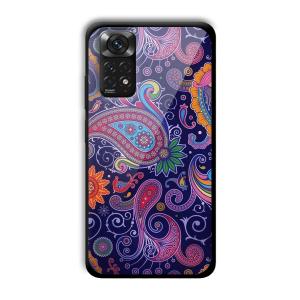 Purple Art Customized Printed Glass Back Cover for Xiaomi Redmi Note 11