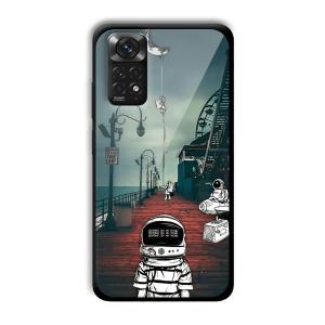 Little Astronaut Customized Printed Glass Back Cover for Xiaomi Redmi Note 11