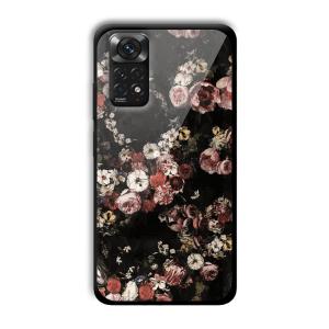 Flowers Customized Printed Glass Back Cover for Xiaomi Redmi Note 11