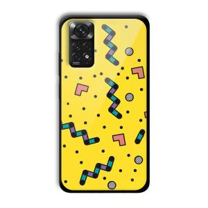 Yellow Game Customized Printed Glass Back Cover for Xiaomi Redmi Note 11