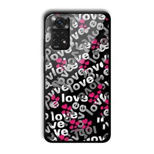 Love Customized Printed Glass Back Cover for Xiaomi Redmi Note 11