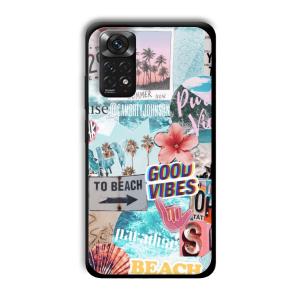 To the Beach Customized Printed Glass Back Cover for Xiaomi Redmi Note 11