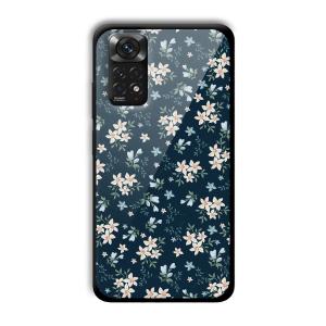 Little Flowers Customized Printed Glass Back Cover for Xiaomi Redmi Note 11