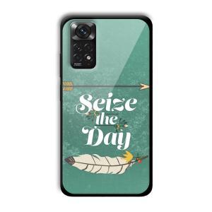 Seize the Day Customized Printed Glass Back Cover for Xiaomi Redmi Note 11
