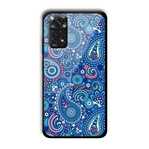 Blue Pattern Customized Printed Glass Back Cover for Xiaomi Redmi Note 11