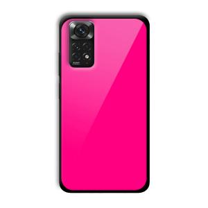 Neon Pink Customized Printed Glass Back Cover for Xiaomi Redmi Note 11