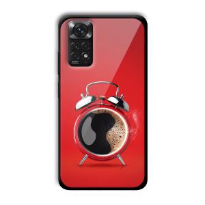 Morning Coffee Customized Printed Glass Back Cover for Xiaomi Redmi Note 11