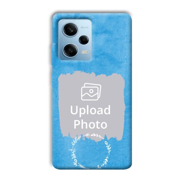 Blue Design Customized Printed Back Cover for Redmi Note 12 5G