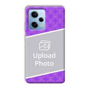Purple Design Customized Printed Back Cover for Redmi Note 12 5G